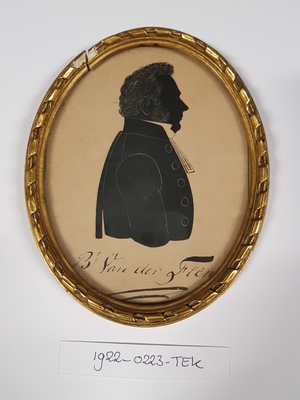 1922-0223-TEK a.jpg; 1922-0223-TEK; Portret van Ds. Bartout van der Feen; tekeningen